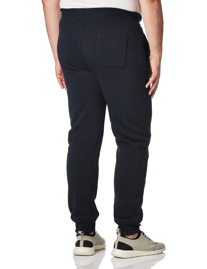 WT02 Men's Fleece Sweatpants & Joggers (Regular & Extended Sizes), Navy, Medium - Image 2